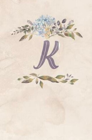 Cover of Vintage Floral Monogram Journal - K