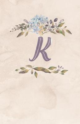 Book cover for Vintage Floral Monogram Journal - K