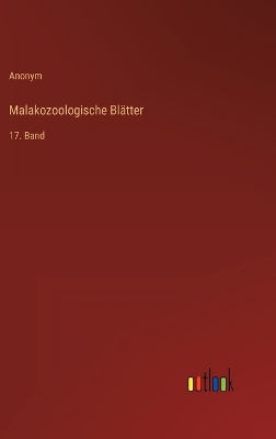 Book cover for Malakozoologische Blätter