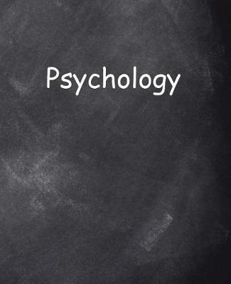 Book cover for School Composition Book Psychology Chalkboard Style 130 Pages