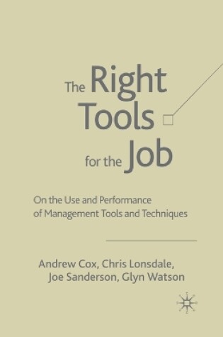 Cover of The Right Tools for the Job