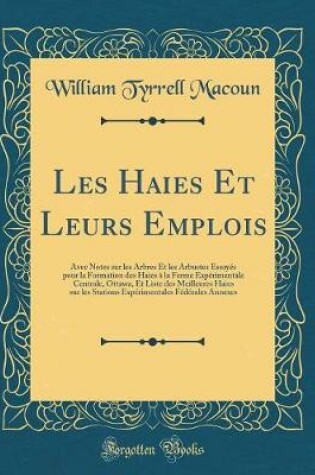 Cover of Les Haies Et Leurs Emplois