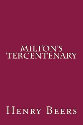 Cover of Milton's Tercentenary