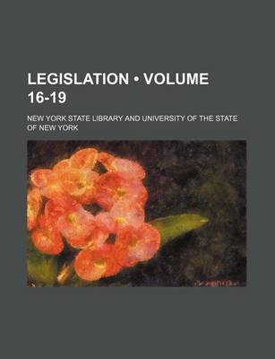 Book cover for Legislation (Volume 16-19)