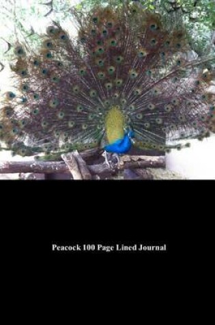 Cover of Peacock 100 Page Lined Journal