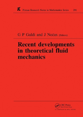 Book cover for Recent Developments in Theoretical Fluid Mechanics