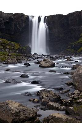 Book cover for Beautiful Gufufoss Waterfall in Iceland