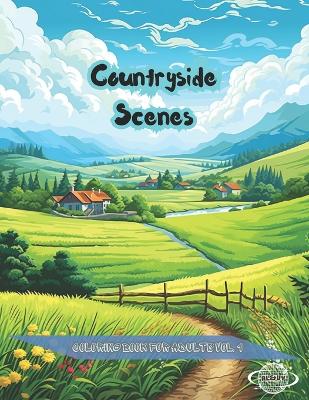 Book cover for Countryside Scenes Coloring Book for Adults vol. 1