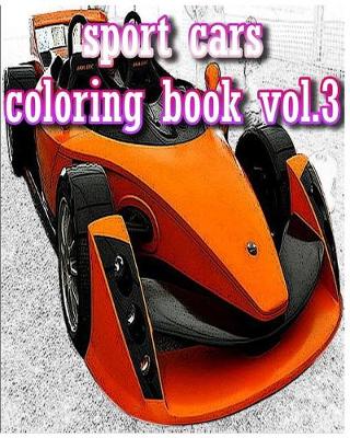 Book cover for Sport Cars Coloring book Vol.3