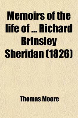 Book cover for Memoirs of the Life of Richard Brinsley Sheridan