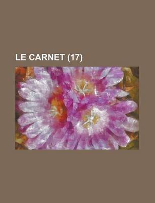 Book cover for Le Carnet (17)