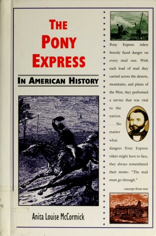 Cover of The Pony Express in American History