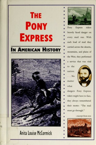 Book cover for The Pony Express in American History