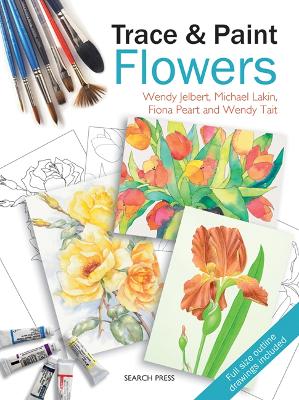 Book cover for Trace & Paint Flowers