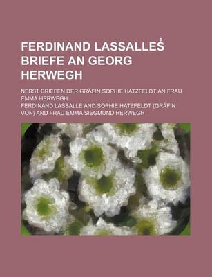 Book cover for Ferdinand Lassalle's Briefe an Georg Herwegh