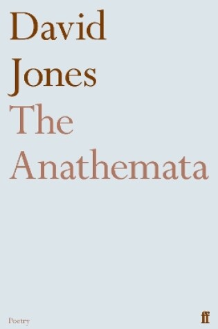 Cover of The Anathemata