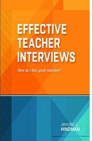 Cover of Effective Teacher Interviews