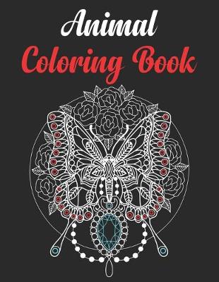 Book cover for Animal Coloring Book