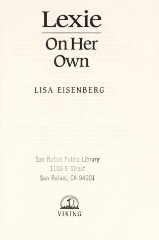 Cover of Eisenberg Lisa : Lexie