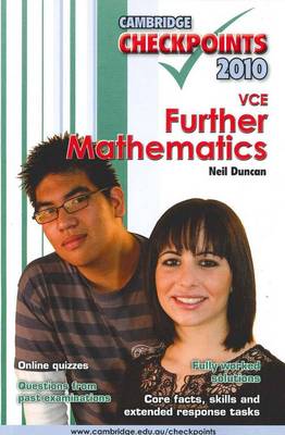 Cover of Cambridge Checkpoints VCE Further Mathematics 2010