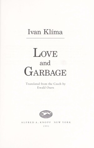 Book cover for Love and Garbage