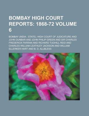 Book cover for Bombay High Court Reports Volume 6