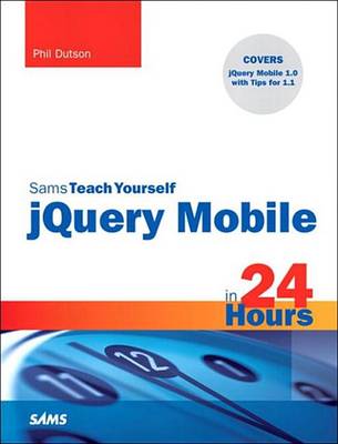 Book cover for Sams Teach Yourself Jquery Mobile in 24 Hours