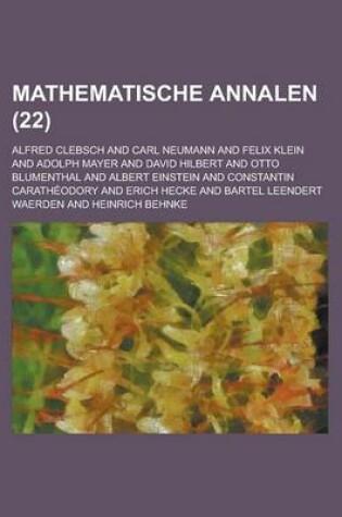Cover of Mathematische Annalen (22)