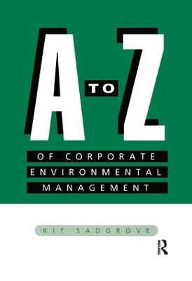 Book cover for A-Z of Corporate Environmental Management