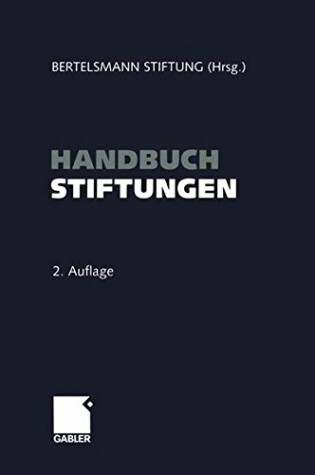 Cover of Handbuch Stiftungen