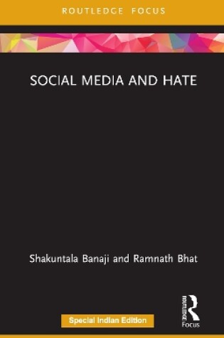 Cover of Social Media and Hate