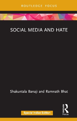 Cover of Social Media and Hate