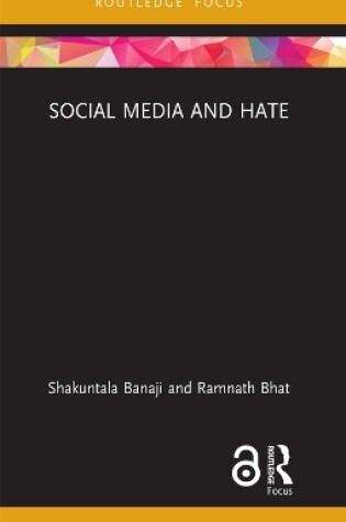 Cover of Social Media and Hate