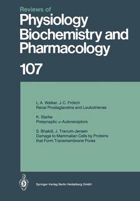 Book cover for Reviews of Physiology, Biochemistry and Pharmacology