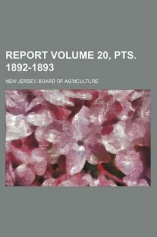 Cover of Report Volume 20, Pts. 1892-1893