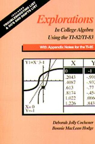 Cover of College Algebra Explor Ti-82