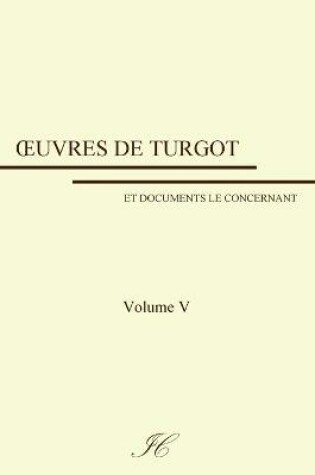 Cover of Oeuvres de Turgot