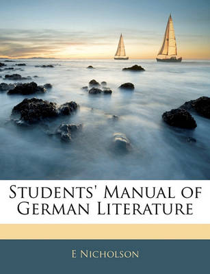 Book cover for Students' Manual of German Literature