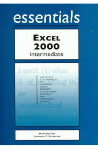 Cover of Excel 2000 Essentials Intermediate