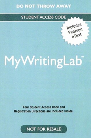 Cover of MyLab Writing with Pearson eText -- Valuepack Access Card