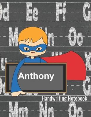 Book cover for Anthony Handwriting Notebook