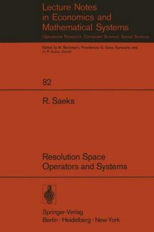 Cover of Resolution Space, Operators and Systems