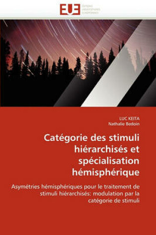 Cover of Cat gorie Des Stimuli Hi rarchis s Et Sp cialisation H misph rique