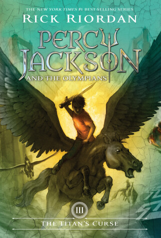 Book cover for Percy Jackson and the Olympians, Book Three: The Titan's Curse