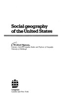 Book cover for Social Geography of the United States