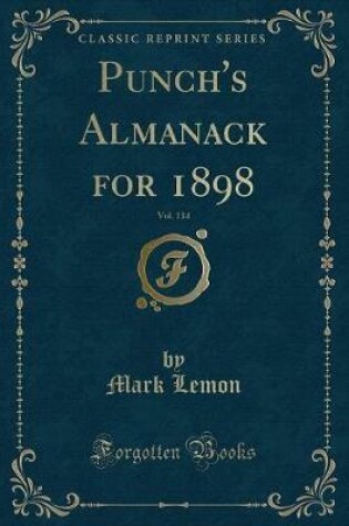 Cover of Punch's Almanack for 1898, Vol. 114 (Classic Reprint)