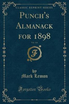 Book cover for Punch's Almanack for 1898, Vol. 114 (Classic Reprint)