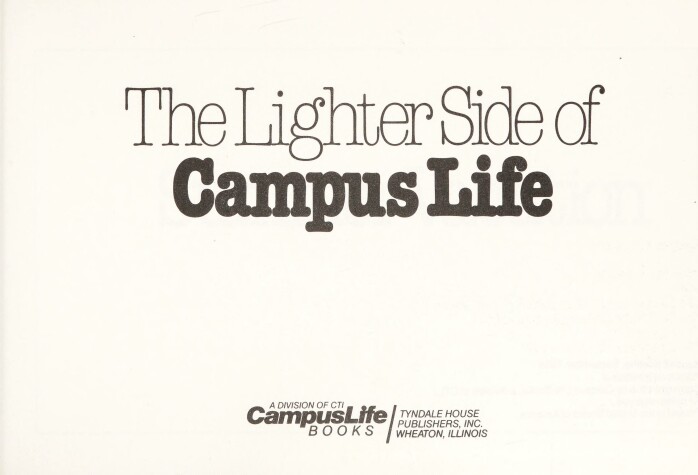 Book cover for The Lighter Side of Campus Life