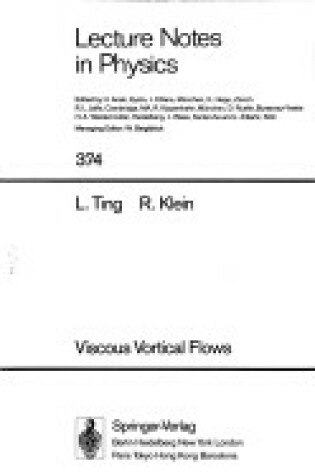 Cover of Viscous Vortical Flows