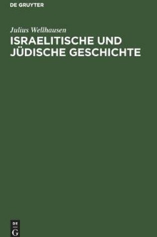 Cover of Israelitische und judische Geschichte